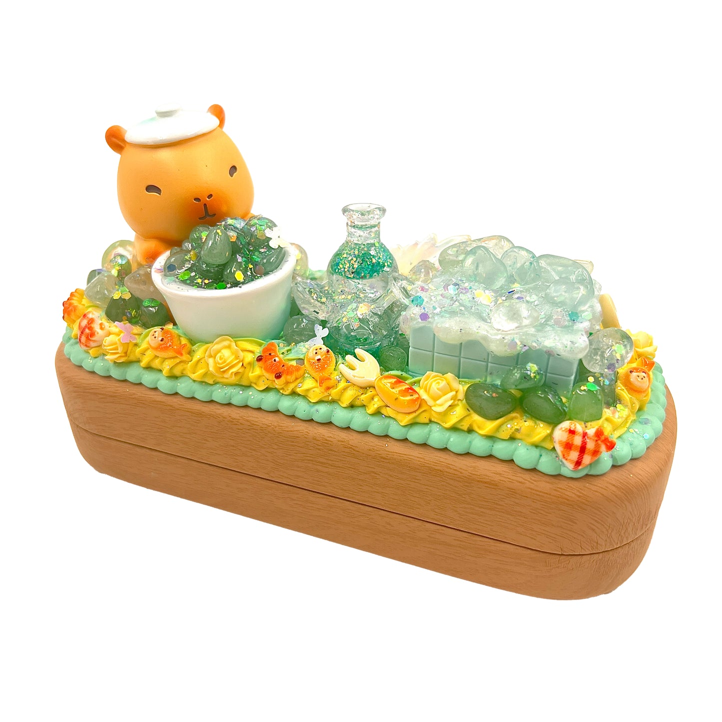 Glass Case - Kosbling Handmade - Cream Glue