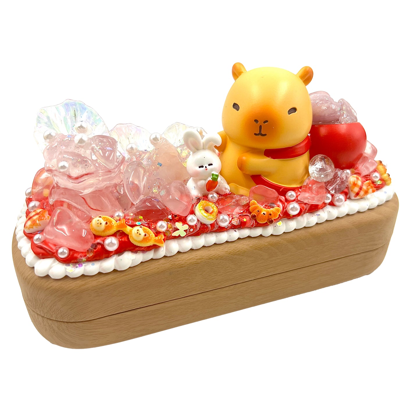 Glass Case - Kosbling Handmade - Cream Glue