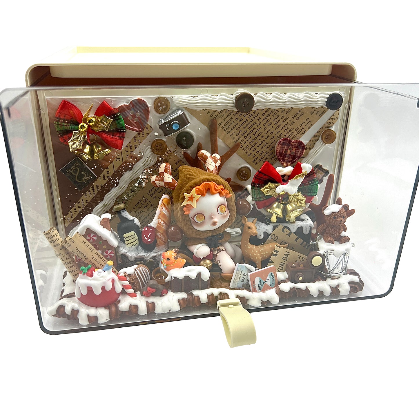 Doll Storage Drawer - Skullpanda Tell Me What You Want Series - Cream Glue