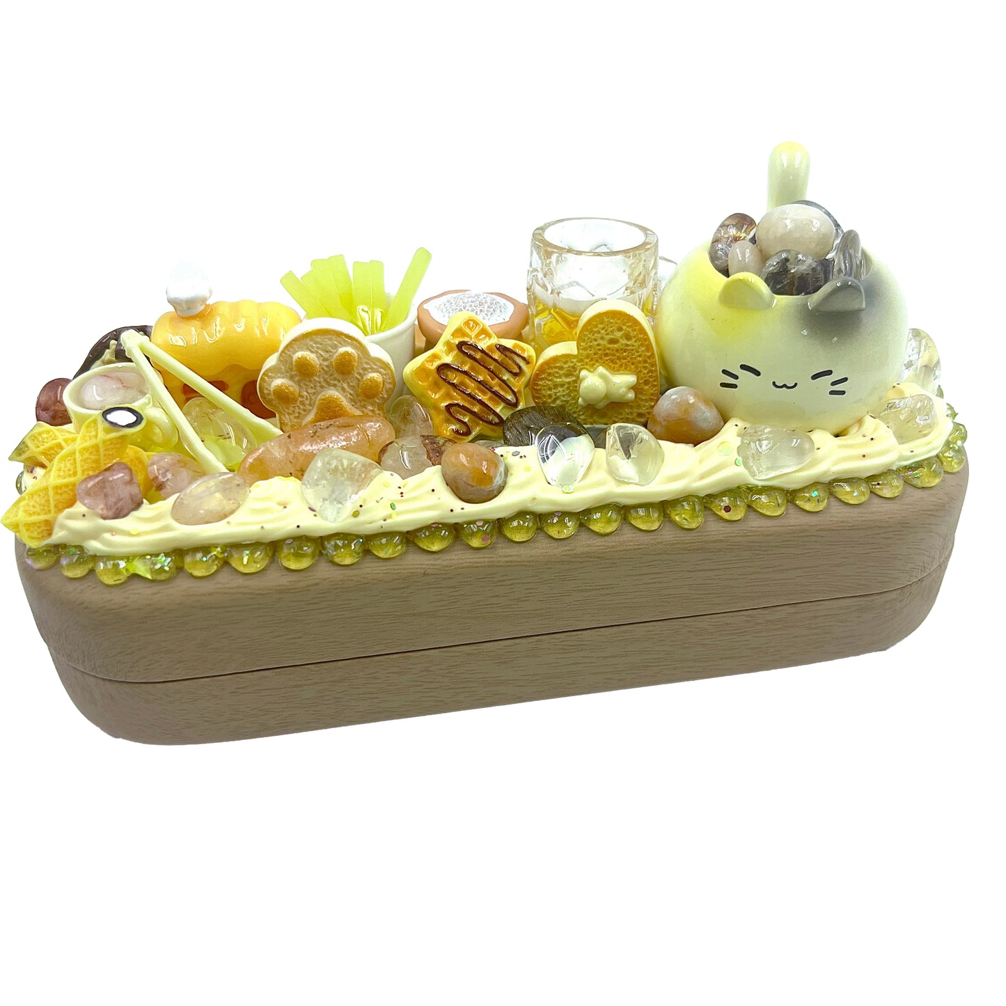 Glass Case - Kosbling Handmade - Cream Glue