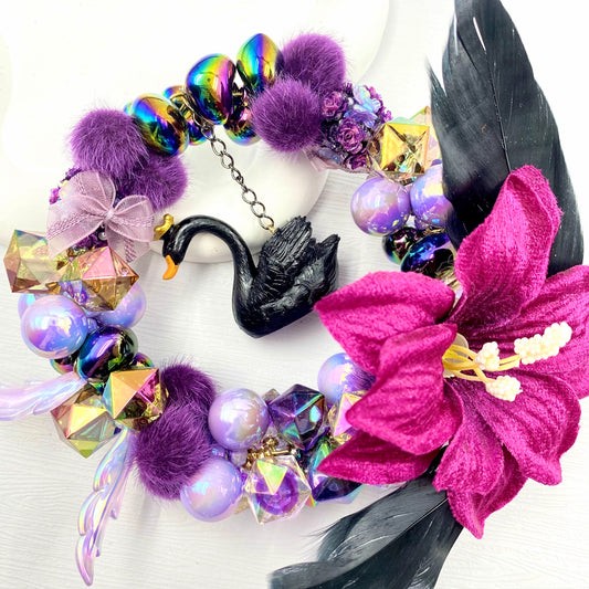 【Buy One Get One Equal Volume For Free】Black Swan Beads Mix for hanging ornament-BD