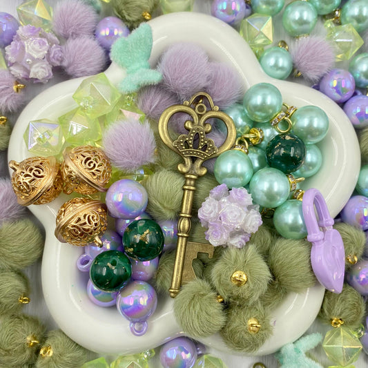 Key to My Heart Beads Mix for hanging ornament-BD