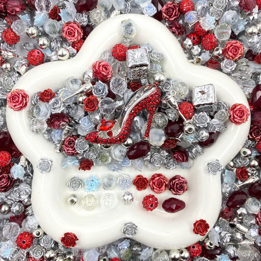 Lady in Red - Nail & Beads Mix-glow(miki)- NailC