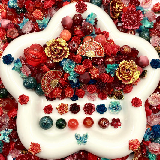 Crimson Tide Nail & Beads Mix-glow(miki)- NailC