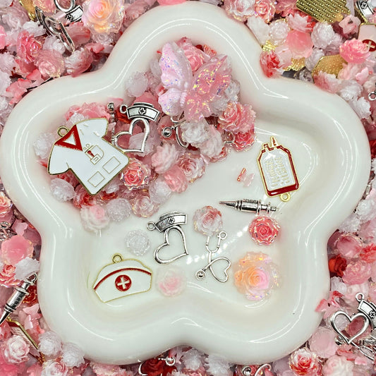 Healing Blossom Nail Charm+Metal Mix-glow(Miki) - NailC