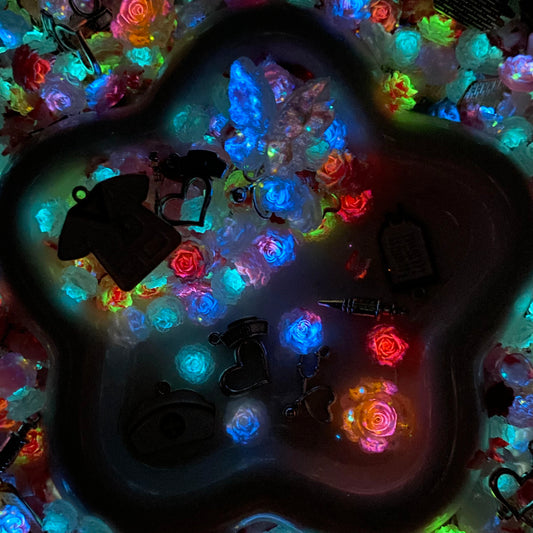 Healing Blossom Nail Charm+Metal Mix-glow(Miki) - NailC