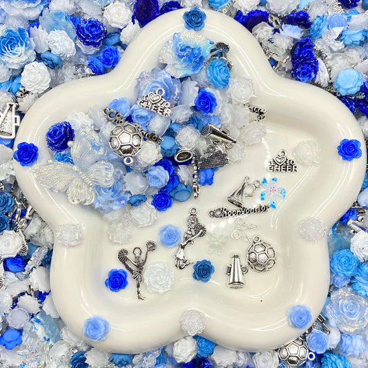 Varsity Blues - Nail Charm+Metal Mix-glow(Miki) - Nail-NC