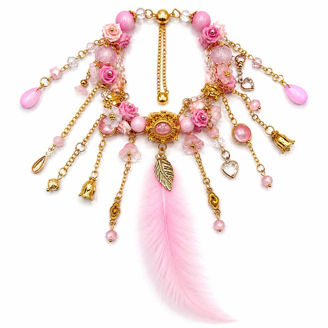 Handmade Floral Bracelets - Feather KJ1