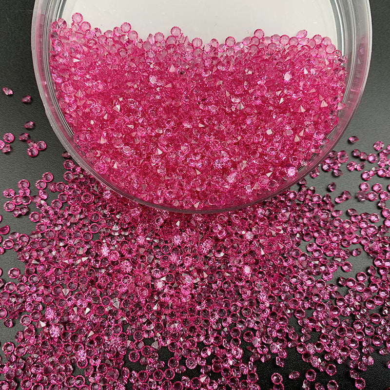 3mm(0.12 in) Red Diamond Pointyback Transparent Resin Rhinestone (No Luminous) - 5 Colors