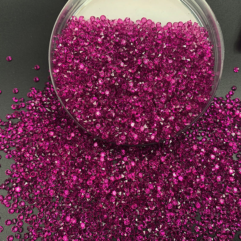 3mm(0.12 in) Red Diamond Pointyback Transparent Resin Rhinestone (No Luminous) - 5 Colors