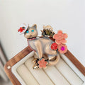 【Buy One Get One Equal Volume For Free】Cat Coffee Beads Mix For Keychains(Miki)-BD