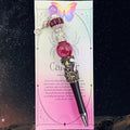 Celestial Scribe - 12 Zodiac Sign  Beaded Pen, Kosbling Handmade