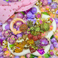 16mm Car Hanger/Ornament Making Beads Mix – 16mm Beads with Hooks, Acrylic/Resin/Glass Beads