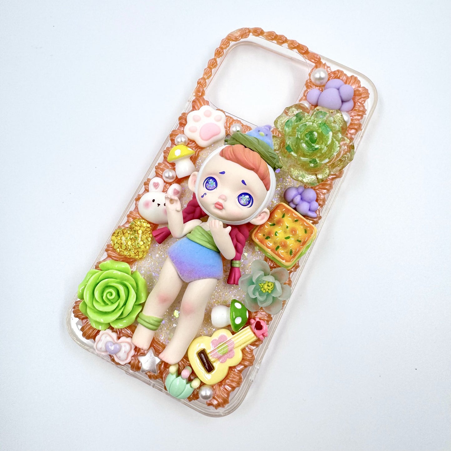 Kosbling  Handmade laura cream iphone 15 promax phonecase