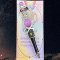 Celestial Scribe - 12 Zodiac Sign  Beaded Pen, Kosbling Handmade