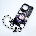 Kosbling handmade skullpanda cream iphone 15 promax phonecase with phonechain