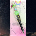 Celestial Scribe - 12 Zodiac Sign  Beaded Pen, Kosbling Handmade