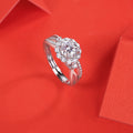 1Carat Moissanite Ring (Adjustable Size) (#MS993) - BL1