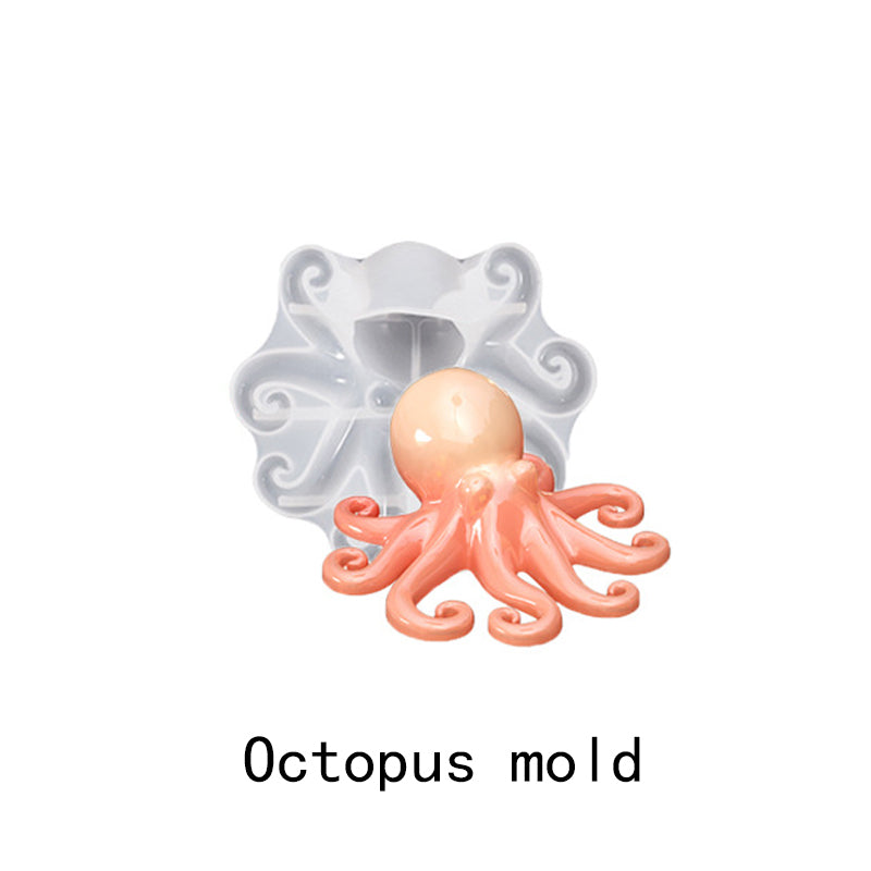 DIY Octopus Figurine Silicone Resin Mold