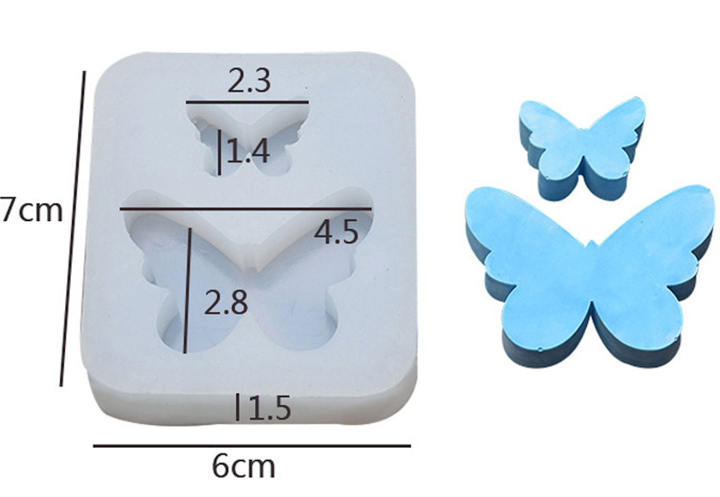 Kosbling Sweet DIY Butterfly Resin Moulds