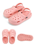 Standard Pink, Black, White Clogs