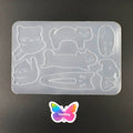 DIY cats and hair clip handmade silicone resin mold