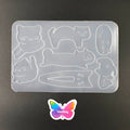 DIY cats and hair clip handmade silicone resin mold