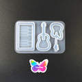 DIY Music resin silicone Mold for Keychain, Kids, Gift