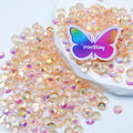 6MM Clear AB Flatback Resin Rhinestone - 9 Colors