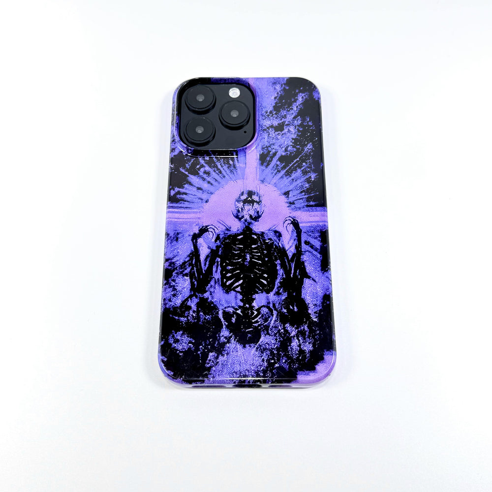 Blue Flame Skull Phone Case