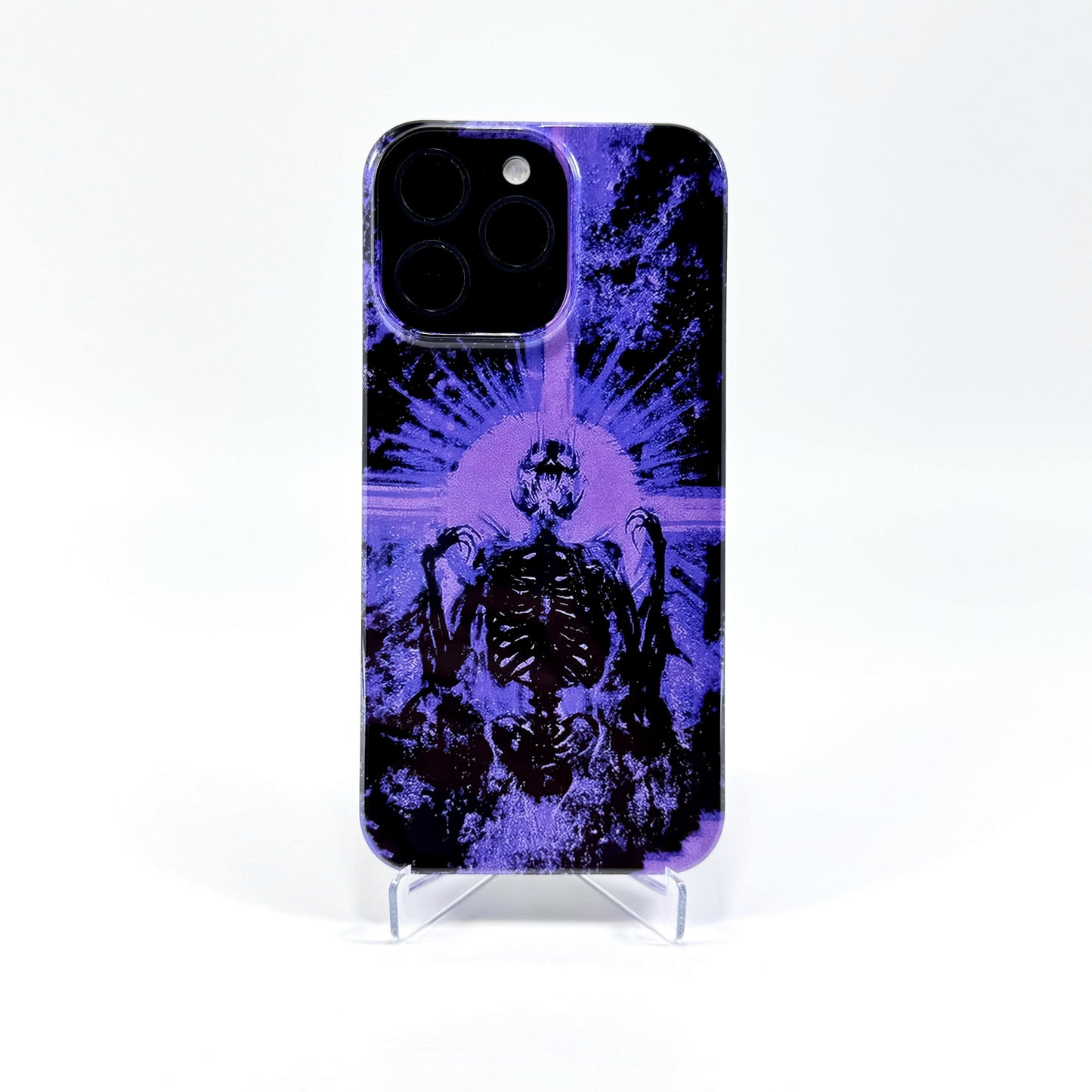 Blue Flame Skull Phone Case