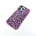 Simple solid color leopard print