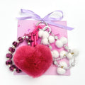 Pink Love - Fluffy Series - Kosbling keychian＆phonechain