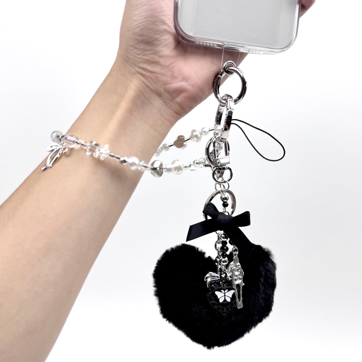 Black Heart - Y2K Series - Kosbling keychian＆phonechain