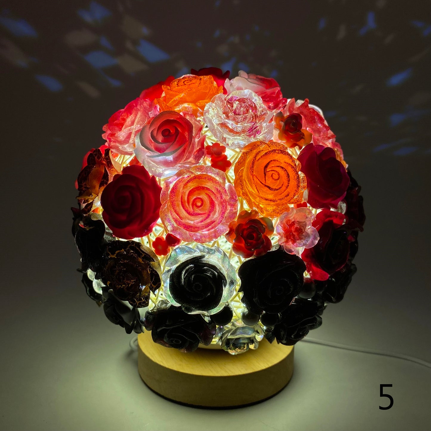 【Night Lamp】Resin Rose Flower Lamp