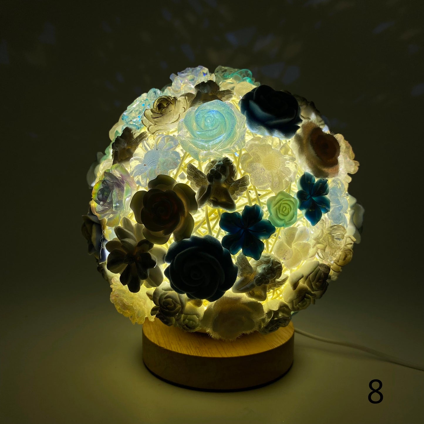 【Night Lamp】Resin Rose Flower Lamp