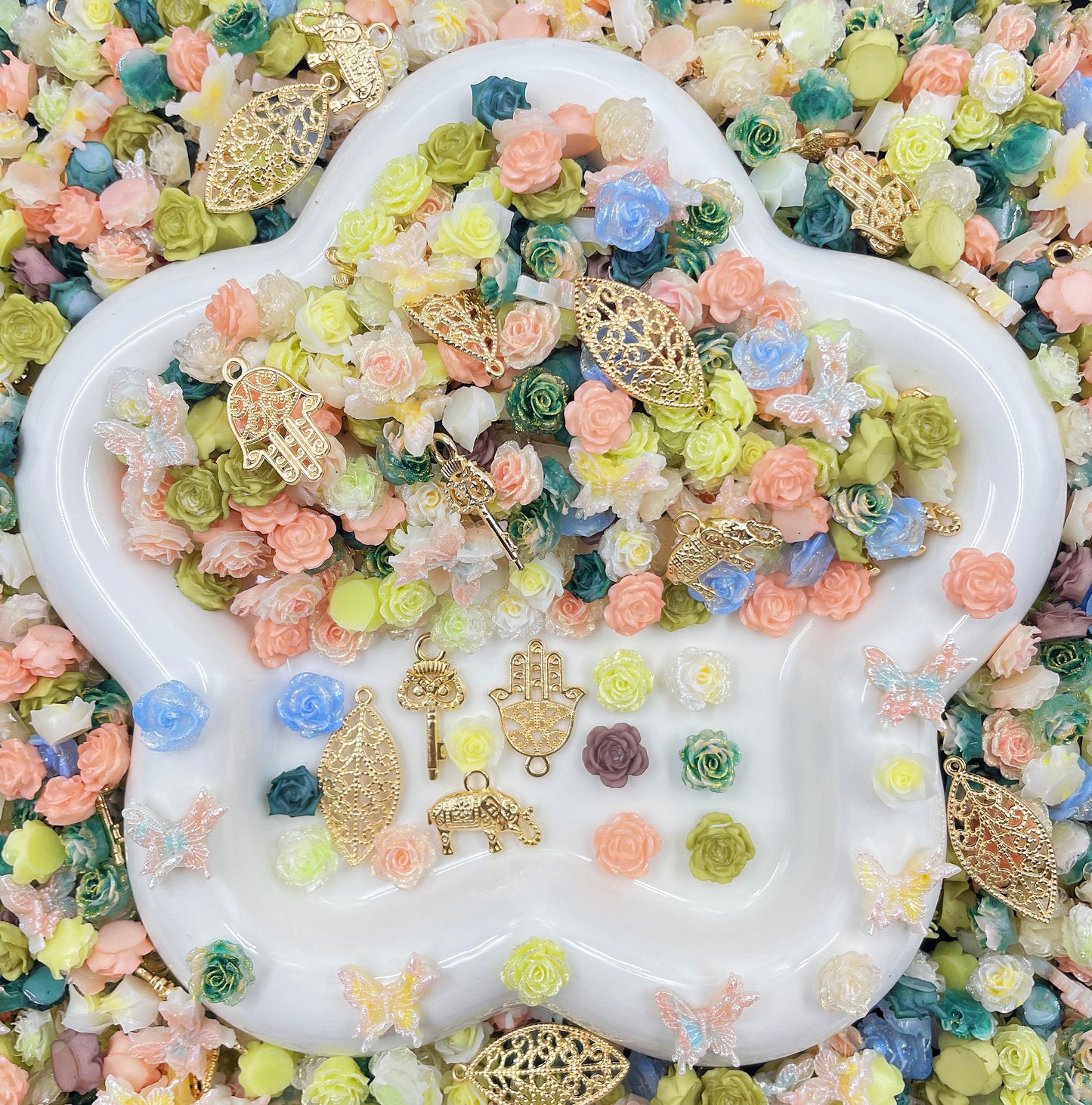 Boho Whisper Nail Charm+Metal Mix-glow(Miki) - NailC