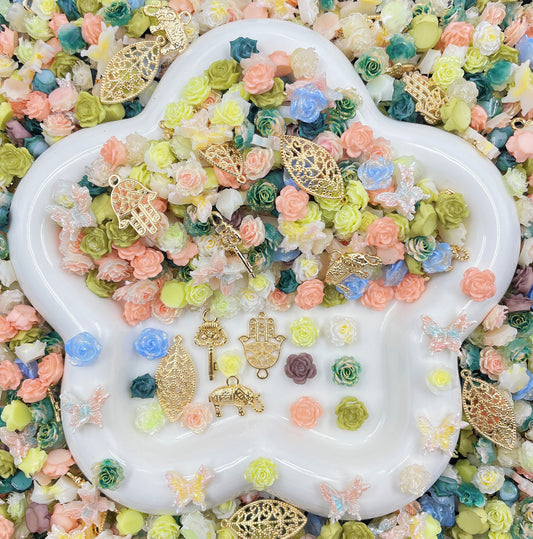 Boho Whisper Nail Charm+Metal Mix-glow(Miki) - NailC