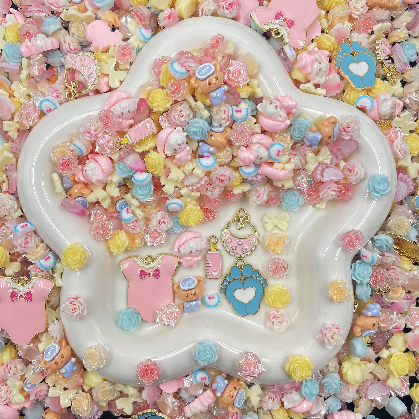 Baby Bloom - Nail Charm+Metal Mix-glow(Miki) - NailC