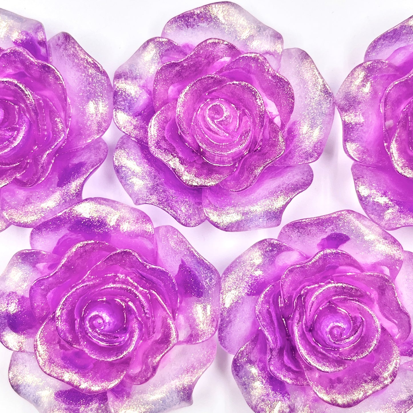 Romance in the Garden - Nail Charm+Rose Mix-glow-FC1-F3031