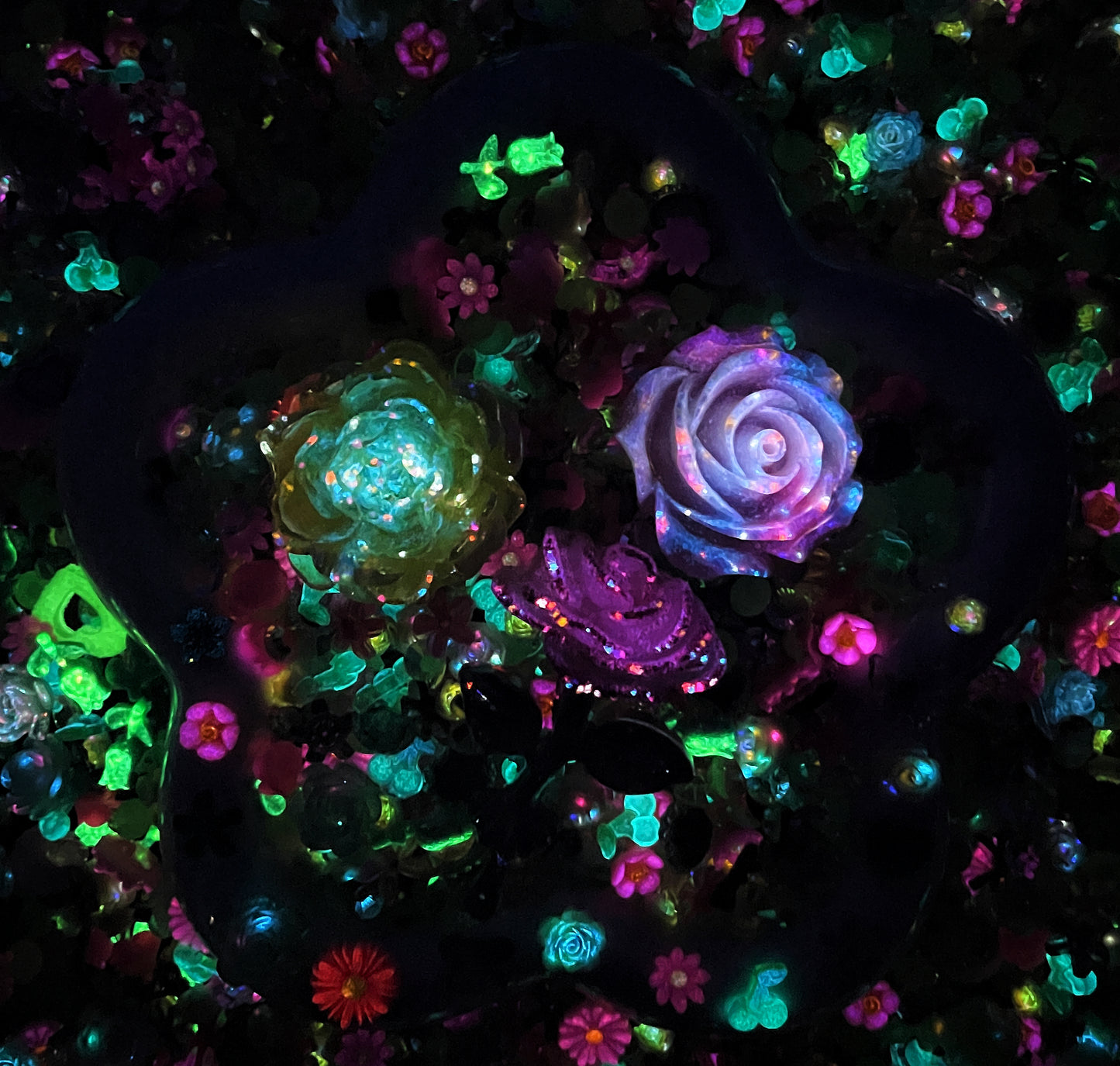 Wicked Popular - Nail Charm+Rose Mix-glow - FC1