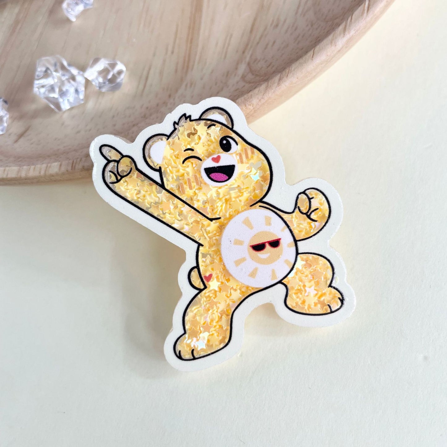 【Buy One Get One Equal Volume For Free】 Beary Happy Shaky Acrylic Charm/Pendant Mix-C1091