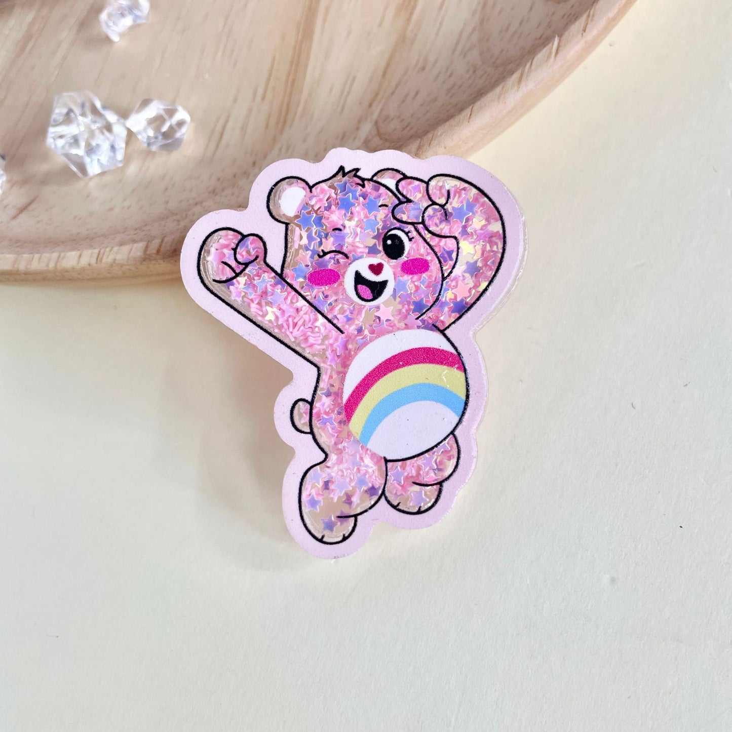 【Buy One Get One Equal Volume For Free】 Beary Happy Shaky Acrylic Charm/Pendant Mix-C1091