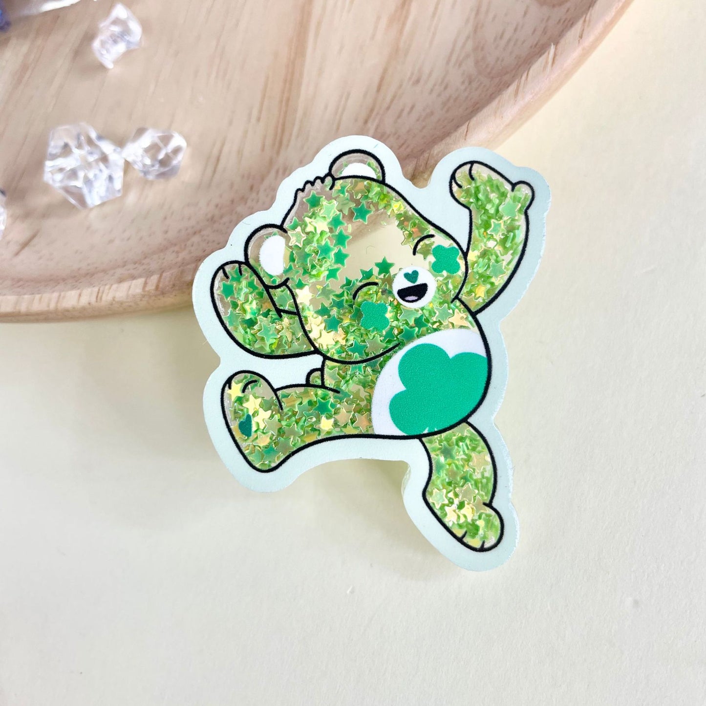 【Buy One Get One Equal Volume For Free】 Beary Happy Shaky Acrylic Charm/Pendant Mix-C1091