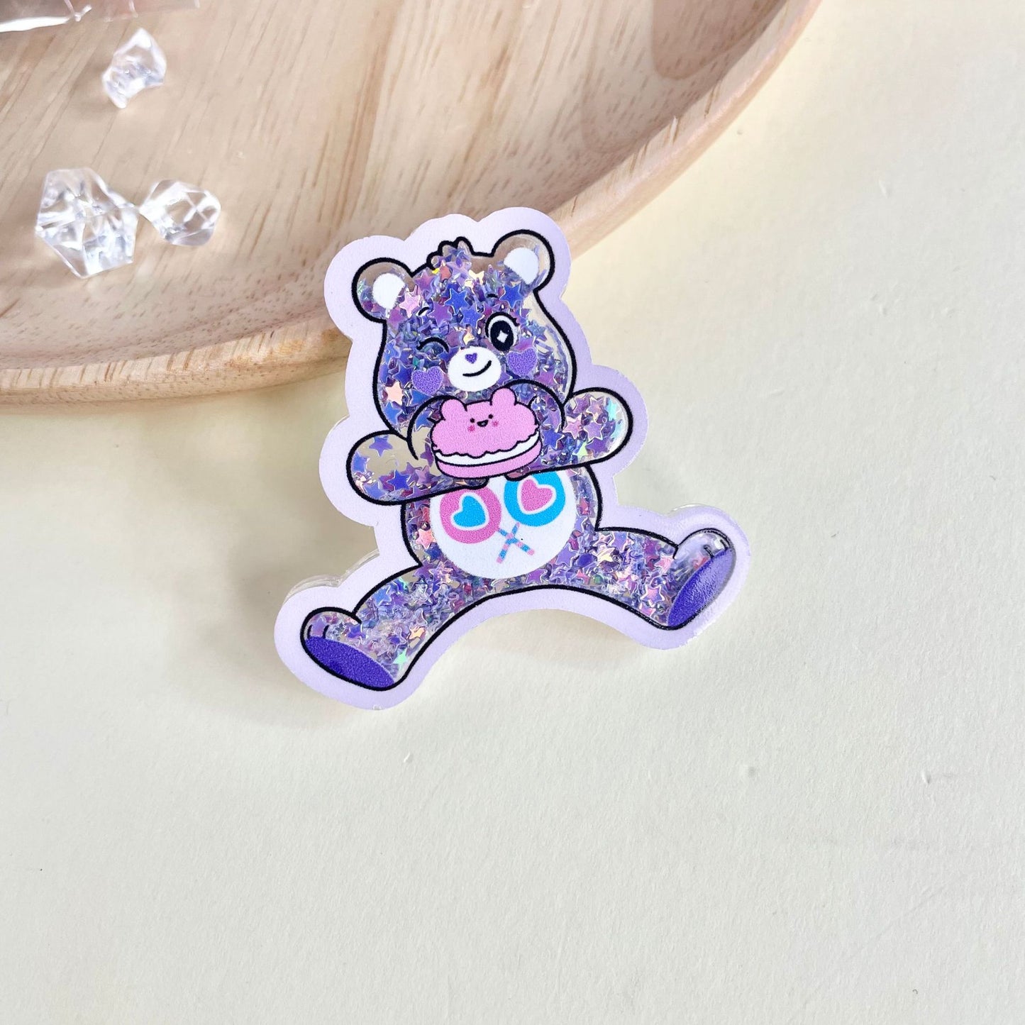 【Buy One Get One Equal Volume For Free】 Beary Happy Shaky Acrylic Charm/Pendant Mix-C1091
