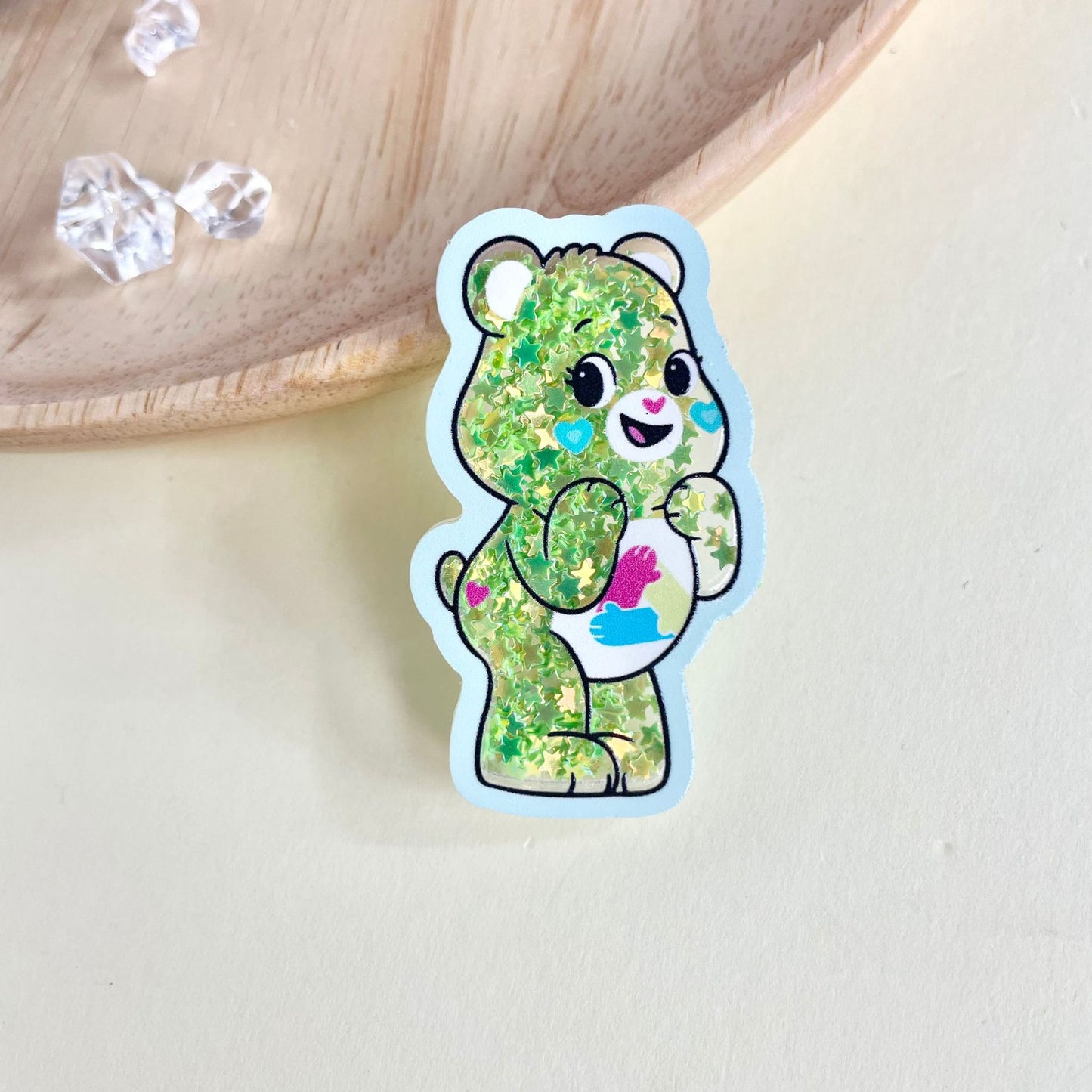 【Buy One Get One Equal Volume For Free】 Beary Happy Shaky Acrylic Charm/Pendant Mix-C1091