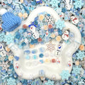 Blue Christmas Nail & Metal Charm Mix - NailC
