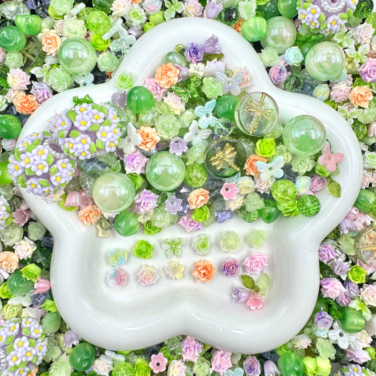 Ever Green Dream  Nail & Beads Mix-glow(miki)- NailC