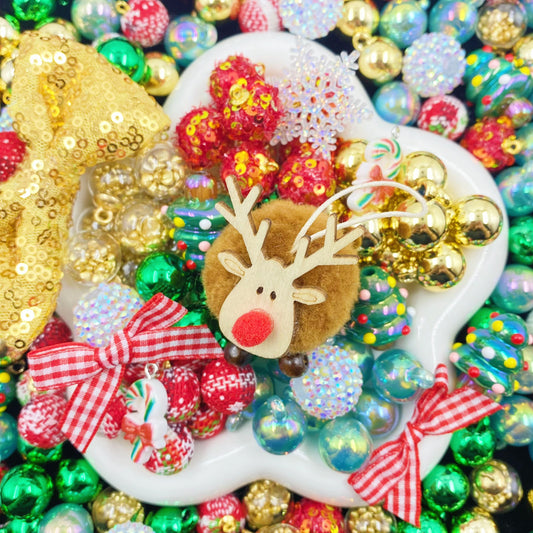 The Red Nose Reindeer - Beads Mix for Hanging Ornament-BD