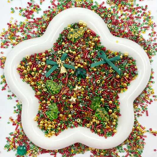 Santa’s sprinkle - Seed Beads Mix for Jewelry Making (Miki)-BD